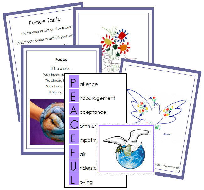 Montessori Peace Table Cards - Montessori Print Shop Digital Download
