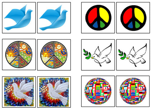 Peace Match-Up & Memory Game - Montessori Print Shop Digital Download