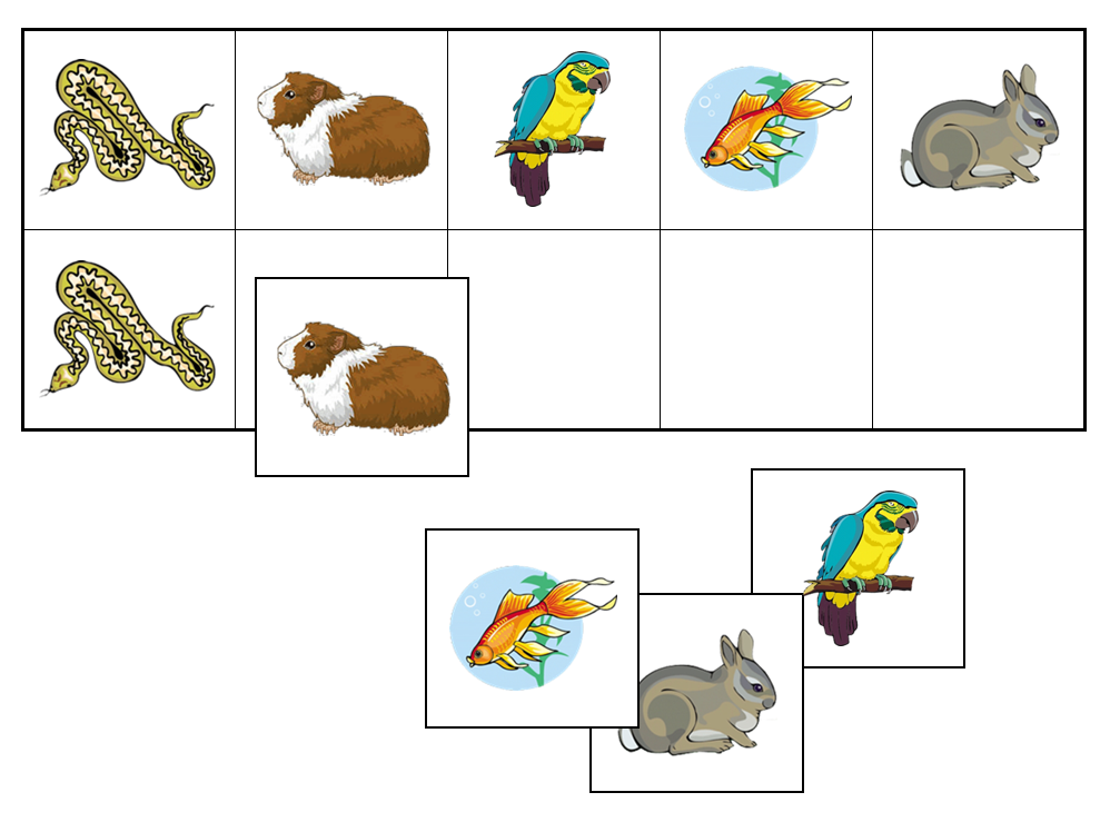 Pets Match-Up & Memory Game - Montessori Print Shop Digital Download preschool activity