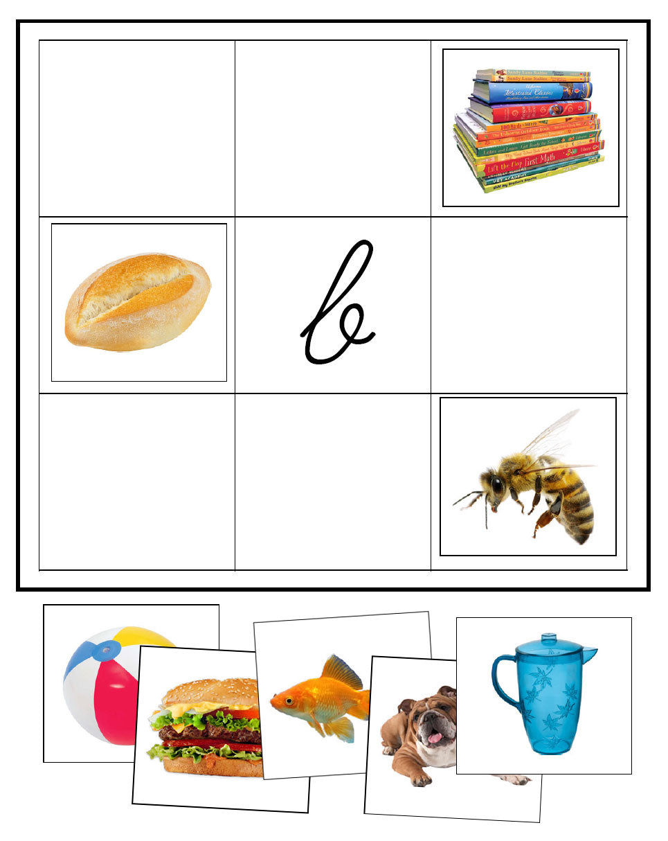 Phonetic Letter Mats (Cursive) - Montessori Print Shop Digital Download