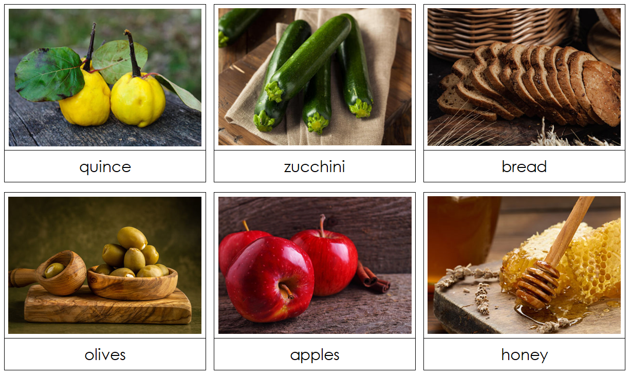 Phonetic Food Alphabet Cards - - Montessori Print Shop Digital Download