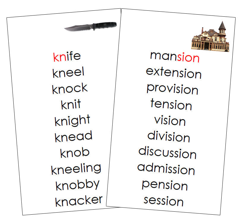 Step 3: Phonogram Cards - Set 2 (photos) - Montessori Print Shop Digital Download language program