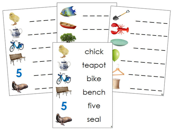 Montessori Step 3: Phonogram Spelling Cards - Set 1 (photos) - Montessori Print Shop language program