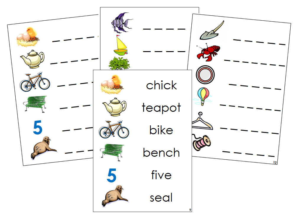 Montessori Step 3 Language Series Bundle - Phonogram Spelling Cards - Montessori Print Shop language program