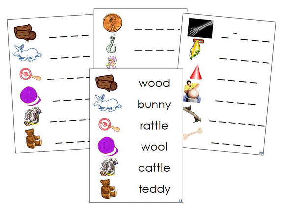 Montessori Step 3: Phonogram Spelling Cards Set 2 - language cards - Montessori Print Shop