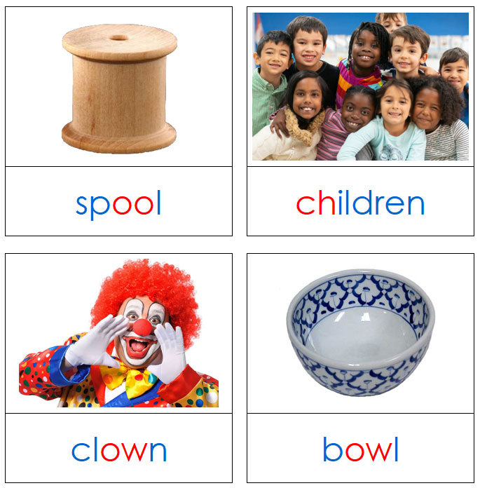 Phonogram Picture Cards Level 3 - Montessori Print Shop Digital Download
