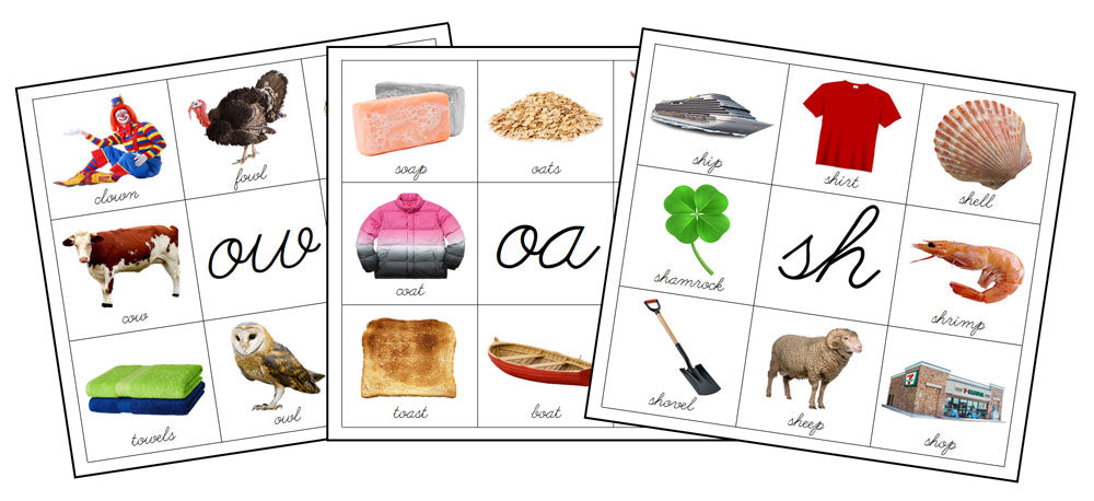 Phonogram Letter Mats (cursive) - Montessori Print Shop Digital Download PreReading Activity