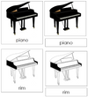 Piano Nomenclature 3-Part Cards - Montessori Print Shop