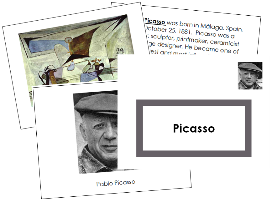 Pablo Picasso Art Book - montessori art materials