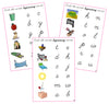 Pink Initial Sound Choice Cards - CURSIVE - Montessori Print Shop phonics