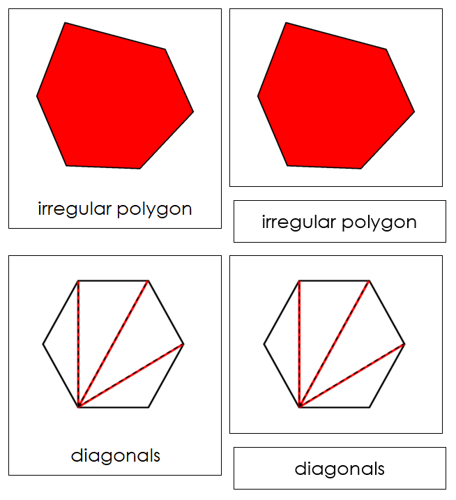 Study of a Polygon 3-Part Cards - Montessori Print Shop Digital Download