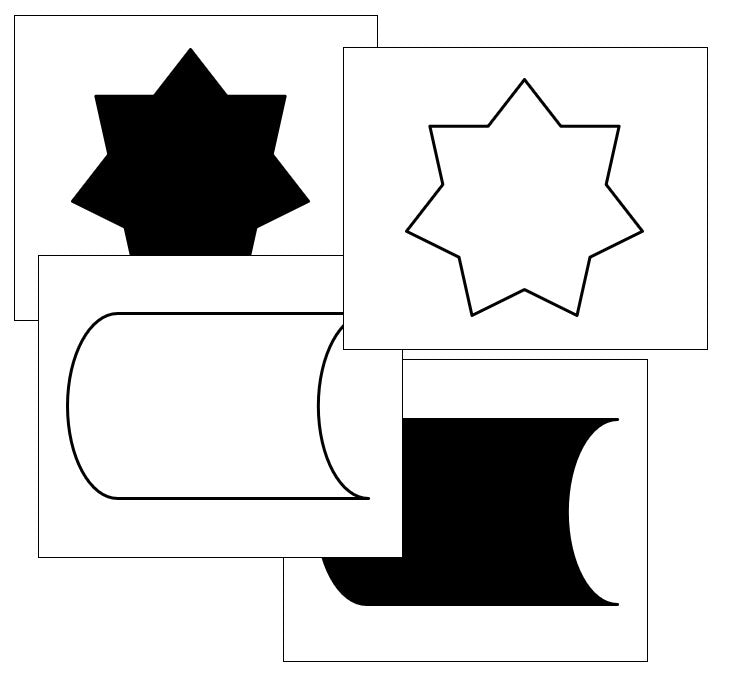 Positive & Negative Shape Matching Cards - Montessori Print Shop Digital Download