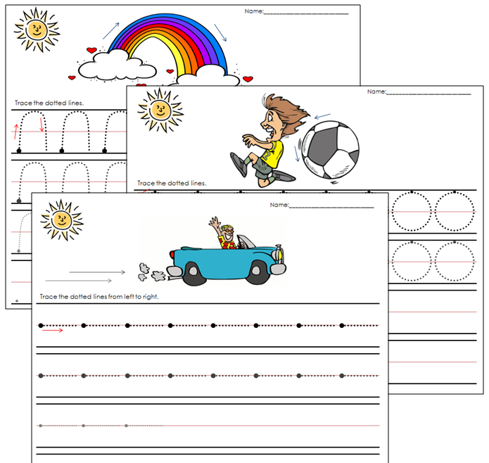 Pre-Printing Practice Sheets - Montessori Print Shop Digital Download