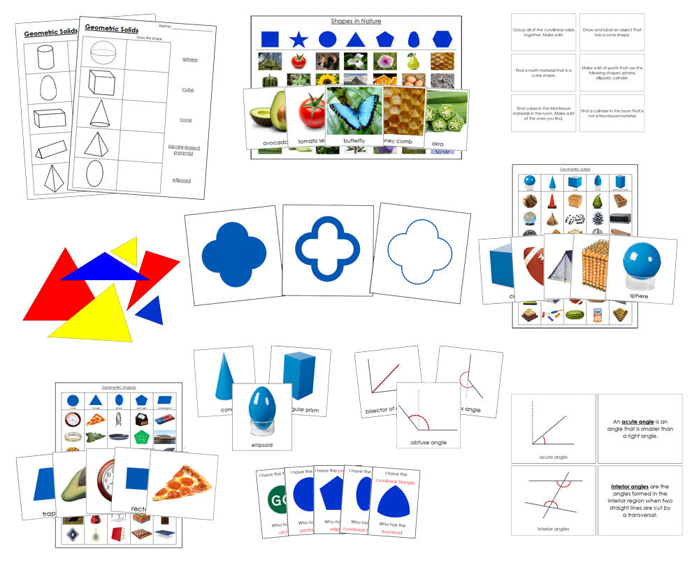 Primary Montessori Geometry Bundle - Montessori Print Shop Digital Download