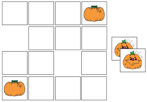 Pumpkin Match-Up & Memory Game - Montessori Print Shop