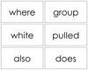 Puzzle Word Cards - Montessori language cards