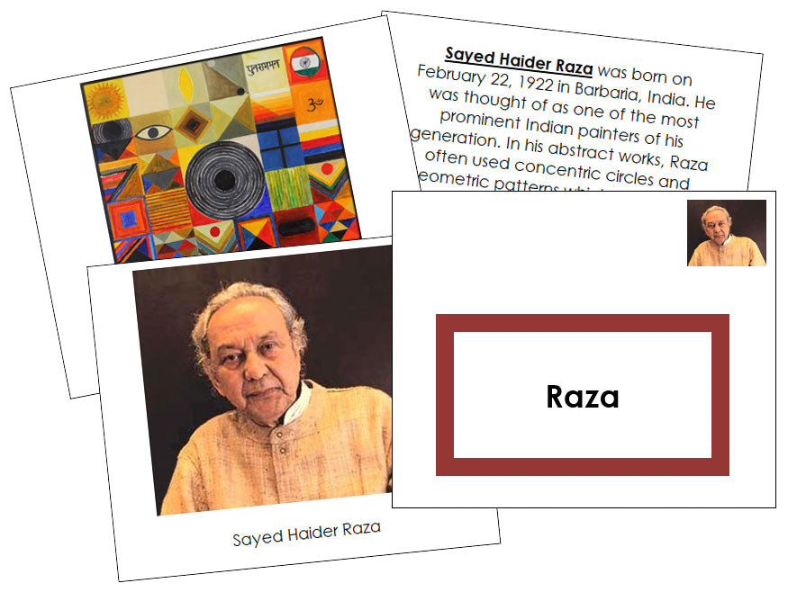 Sayed Haider Raza Art Book (color-coded) - Montessori Print Shop Digital Download