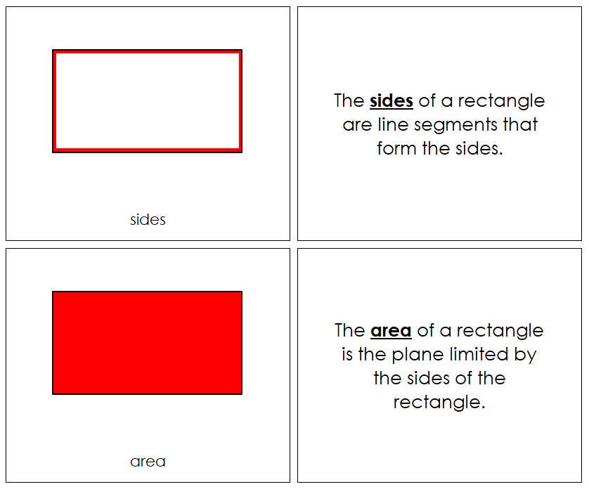Study of a Rectangle Geometry Book - Montessori Print Shop Digital Download