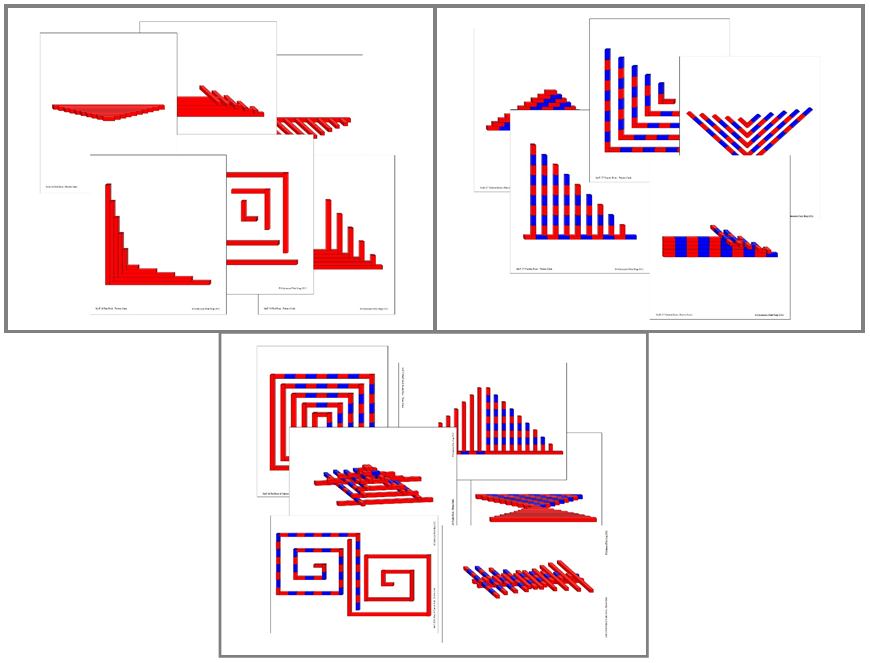 Montessori Red Rods & Number Rods Pattern Cards Bundle - Montessori Print shop