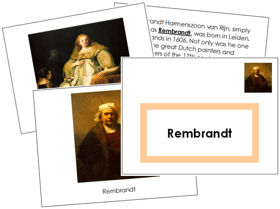 Rembrandt Art Book - montessori art materials
