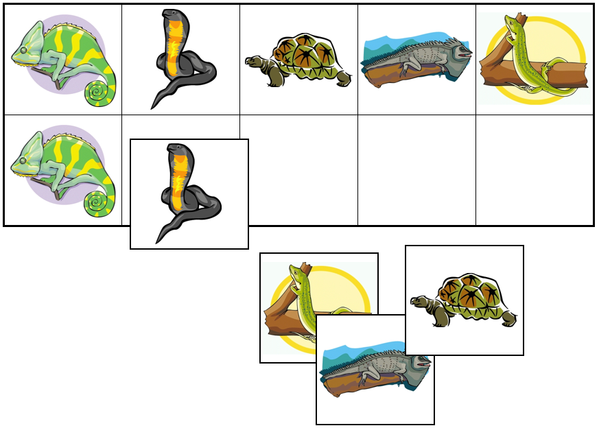 Reptile Match-Up & Memory Game - Montessori Print Shop Digital Download