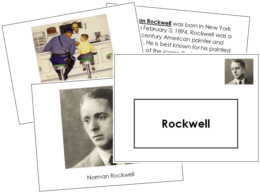 Norman Rockwell Art Book - montessori art materials