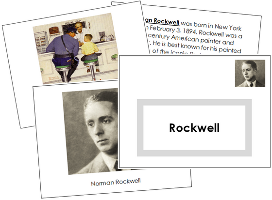 Norman Rockwell Art Book - montessori art materials