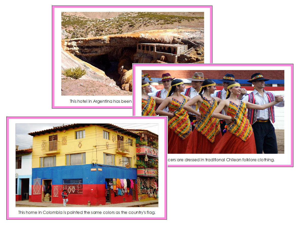 Continent Cards of South America - Montessori Print Shop Digital Download continent study