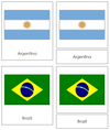 South American Flags - Montessori Print Shop continent study