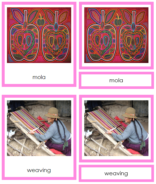Culture of South America 3-Part Continent Cards - Montessori Print Shop Digital Download