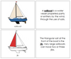 Parts of a Sailboat Nomenclature Book (red) - Montessori Print Shop