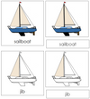 Sailboat Nomenclature 3-Part Cards - Montessori Print Shop