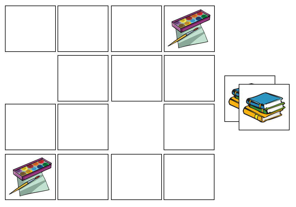 School Items Match-Up & Memory Game - Montessori Print Shop preschool activity