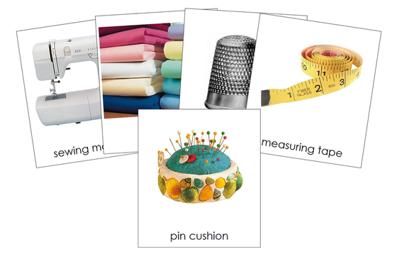 Types of Sewing Items Part Cards - Montessori Print Shop Digital Download