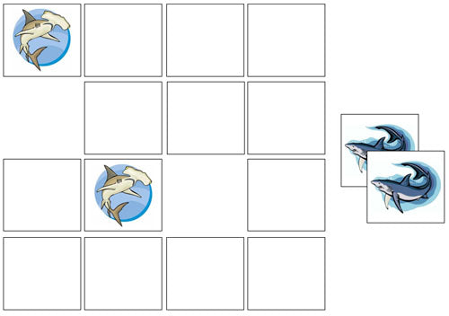 Shark Match-Up & Memory Game - Montessori Print Shop Digital Download