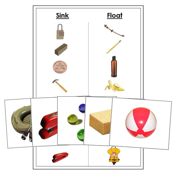 Sink & Float Cards - Montessori Print Shop Digital Download science cards