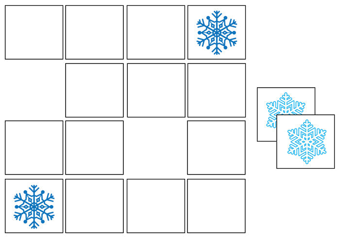 Snowflake Memory Game - Montessori Print Shop Digital Download