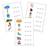 Step 1: Spelling Cards - CURSIVE - Montessori Print Shop phonics lesson