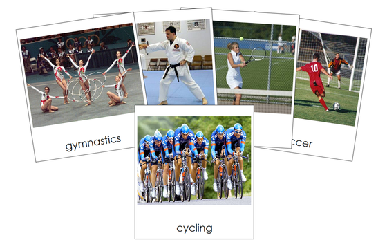 Types of Sports 3-Part Cards - Montessori Print Shop Digital Download