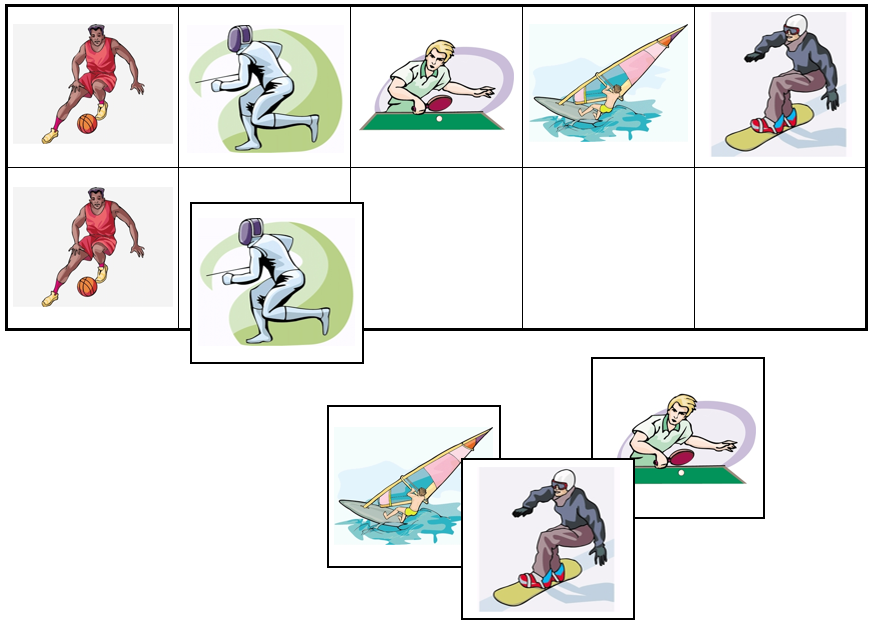 Sports & Leisure Match-Up & Memory Game - Montessori Print Shop