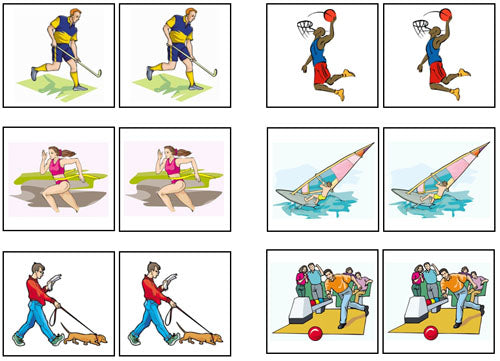 Sports & Leisure Match-Up & Memory Game - Montessori Print Shop Digital Download
