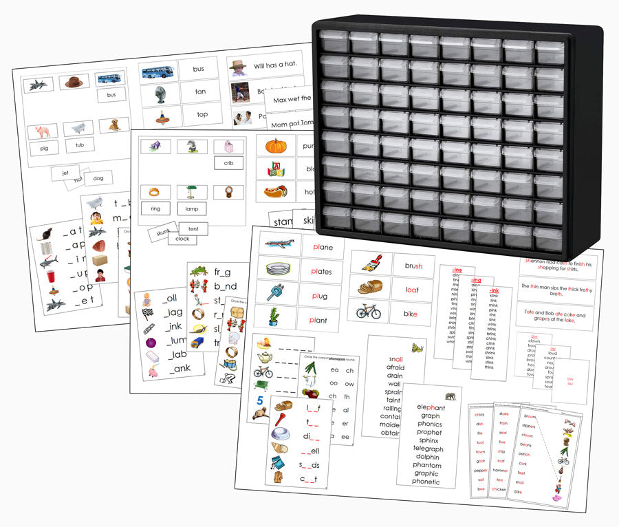 Step 1, 2, 3 Language Series Tower Labels - Montessori Print Shop Digital Download