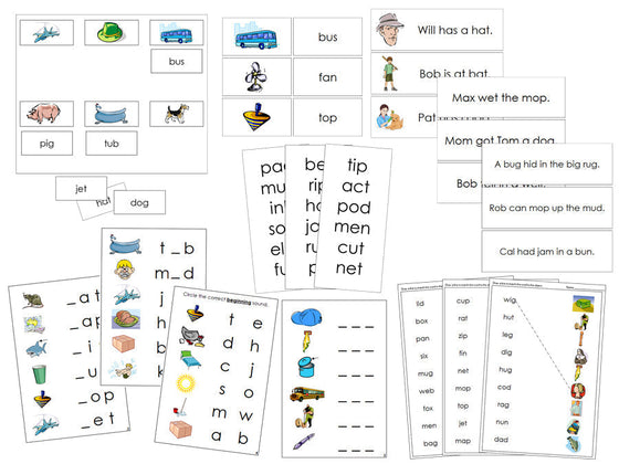 Montessori Step 1 Phonetic Language Series Bundle - Montessori Print Shop Phonics Language Series
