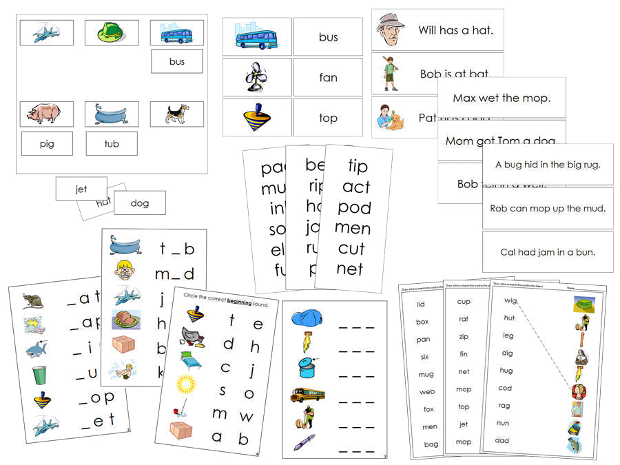 Montessori Step 1 Phonetic Language Series Bundle - Montessori Print Shop Digital Download Phonics Language Series
