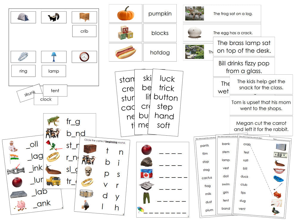 Montessori Step 2 Language Series Bundle (photos) - Montessori Print Shop Digital Download phonics language program