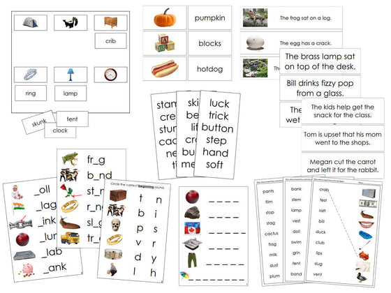 Montessori Step 2 Language Series Bundle (photos) - Montessori Print Shop Digital Download phonics language program
