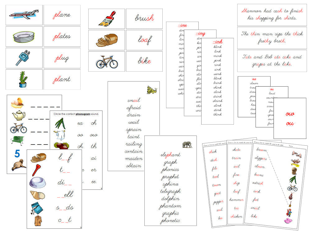 Montessori Step 3 Language Series Bundle - CURSIVE - Montessori Print Shop Digital Download Language Program
