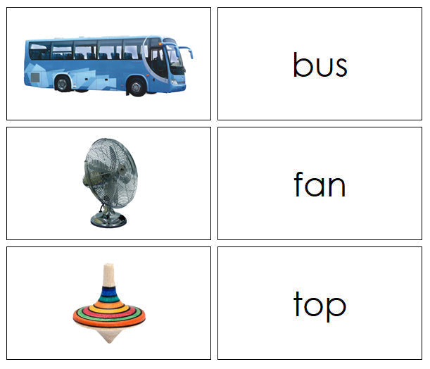 Step 1: Phonetic Word & Picture Cards - Montessori phonetic language cards - Montessori Print Shop Digital Download