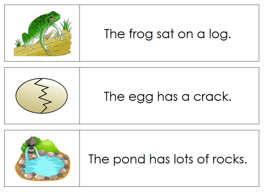 Montessori Step 2 Language Series Bundle - Phonetic Sentence Cards (set 1) - Montessori Print Shop Digital Download phonics program