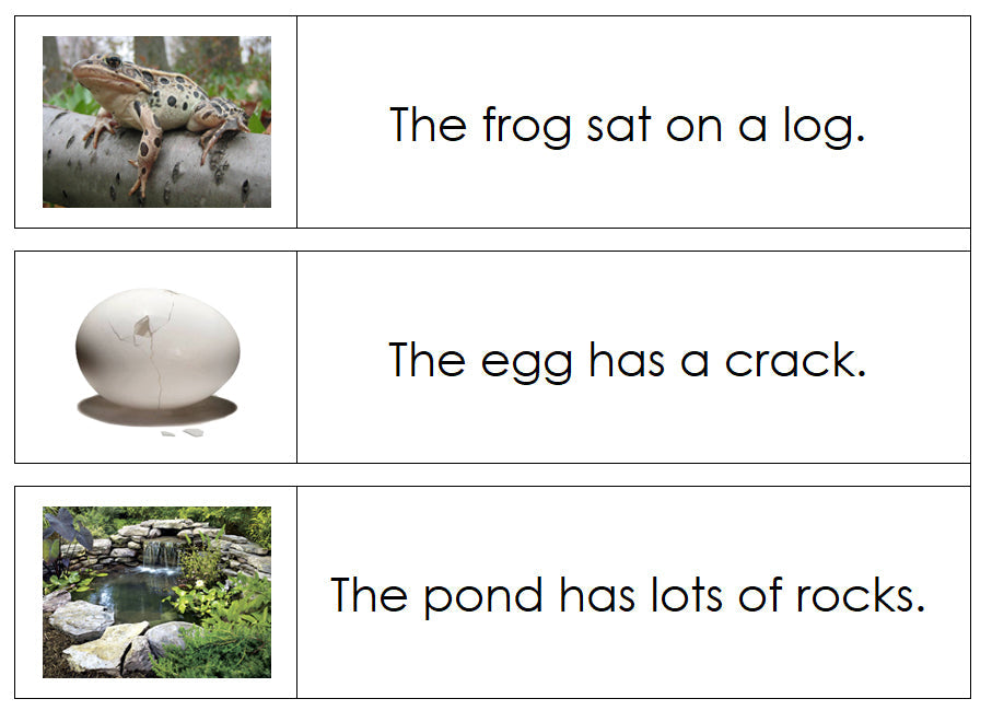 Montessori Step 2 Language Series Bundle (photos) - Phonetic Sentence Cards (set 1) - Montessori Print Shop phonics language program